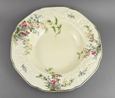 Crown Ducal Florentine Large Rim Soup Bowl, Rosalie Pattern. Collectible Vintage