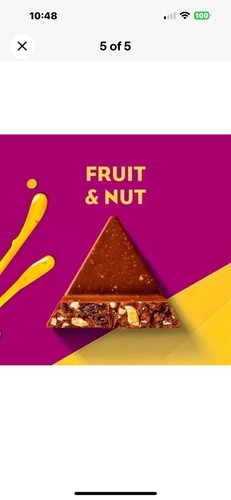 Fruit and nut toblerone - fruit,
