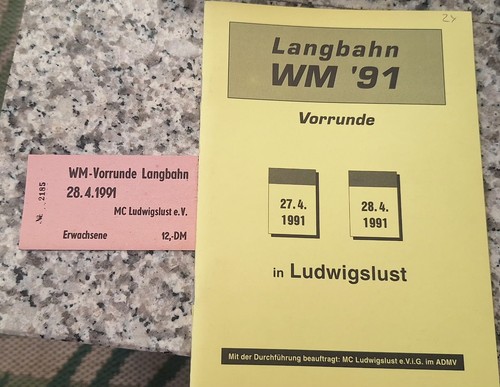 Speedway programme ticket - +,