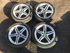 16-19 AUDI A4 B9 S LINE 18 INCH ALLOY WHEELS 8W0601025EC PIRELLI 245 40 18