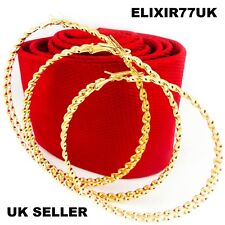 NEW PAIR HUGE SILVER OR GOLD