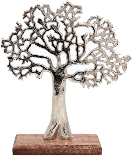 Tree life ornament silver - tree, of