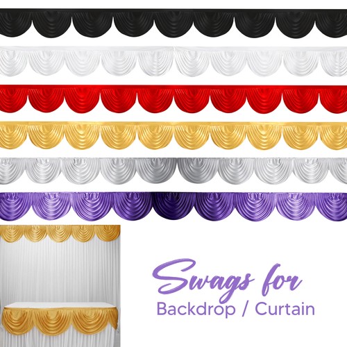 Meter ice silk drapery swags - meter,