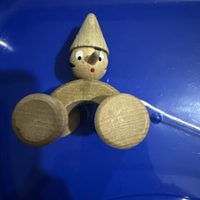 Vintage Wooden Pull Along Car