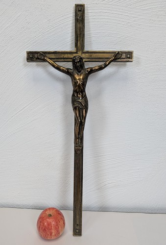 Vintage german bronze wall - bronze,