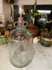 Demijohn vintage Bottle Wine/Beer Making 4.5L. With free airlock and bung.