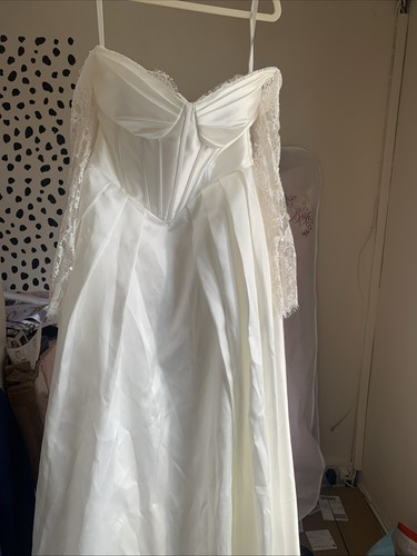 Wedding dress cream colour - dress,