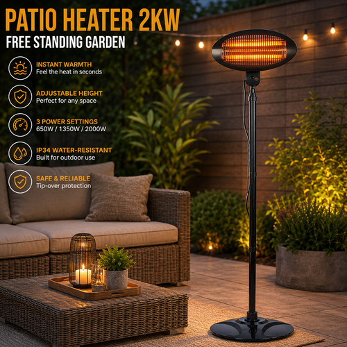 Electric patio heater 2kw free - heater,