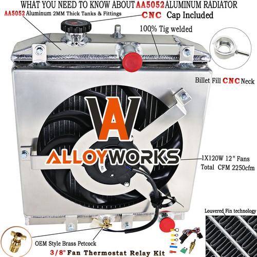 Rows radiator shroud fan - radiator,