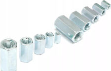 M6 M8 M10 M12 M16 M20 HIGH LONG NUTS NUT ROD BAR CONNECTOR STUD BZP DIN 6334