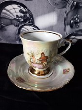 Vintage Chodziez Poland  Porcelain Cup And Saucer