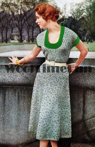 Knitting pattern vintage 1950s - knitting,