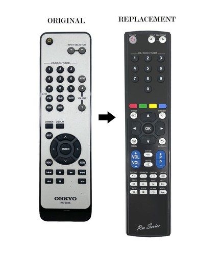 Replacement remote for onkyo - replacement,