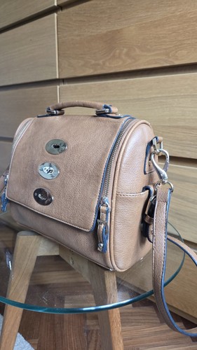 Dune brown leather handb - leather,