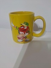 M & M's Collectible Brasilia Mug Yellow With Red M & M