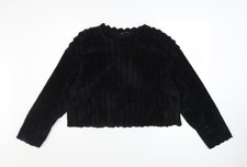 Zara Women Black Faux Fur