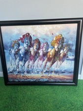 ORIGINAL HORSE RACING PAINTING