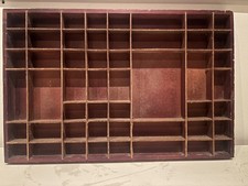 Vintage Wooden Printers Tray