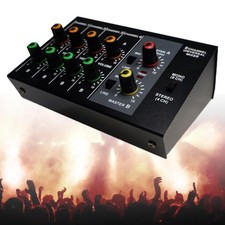8 Channel Audio Mixer Small Mixer Sound Board Console for DJ Recording Home Bar