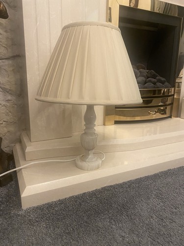 Marble onyx table - lamp, with
