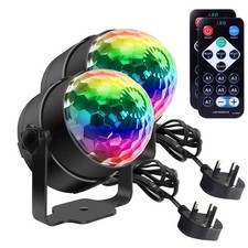 Disco Lights,  Mini Disco Ball LED Party Lamp Music Controlled Disco DJ
