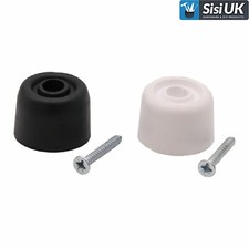 4x Rubber Door Stopper White