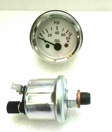 Oil pressure gauge with - ,