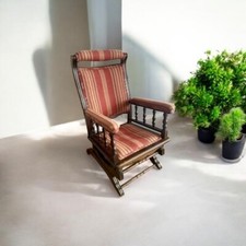 Antique Early 20th Century American Rocking Chair