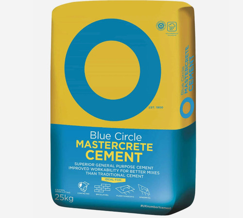 Blue circle mastercrete - circle, cement
