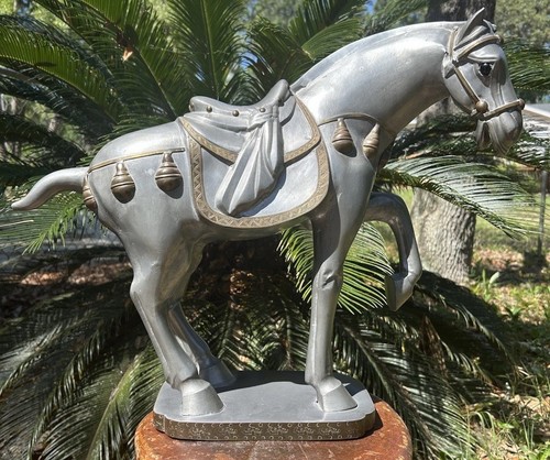 Horse sculpture tang dynasty - sculpture,