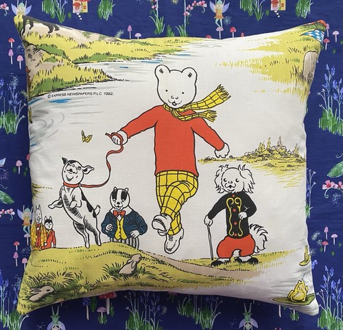 Rupert the bear vintage fabric - vintage,