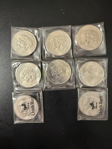 1981 royal wedding crown coins - crown,