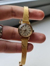 TISSOT 18k solid gold case ، women's wristwatch , manual 