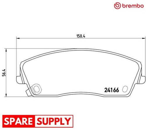 Brake pad set - pad, for