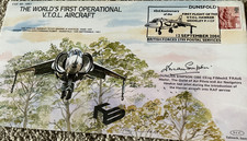 RAF SIGNED FIRST DAY COVER COF SIGNED TEST PILOT LTD EDIT OF ONLY 100
