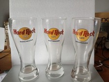 Hard Rock Cafe pilsner glasses