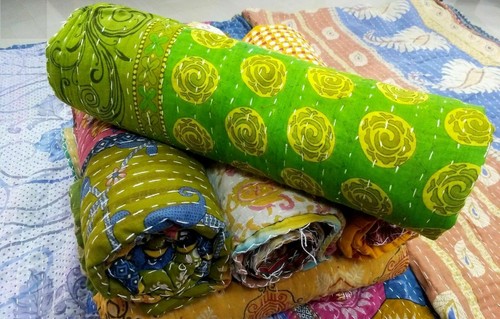 Twin kantha quilt bedspread - twin,