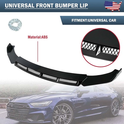 Glossy black universal front - black,