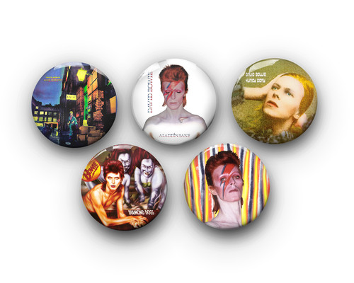 David bowie pin badges - pin, set