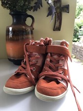 Superdry Retro Hidden Wedge Heel Trainers Burnt Orange Size 5