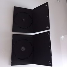x2 Slim DVD / CD Case - black - empty - spare - replacement - 7mm ?