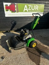 John Deere 220SL Pedestrian cylinder mowers with front push brooms
