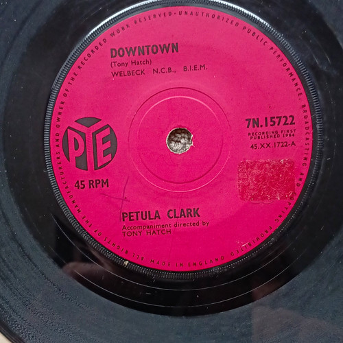 Petula clark downtown 45 - downtown, 7"