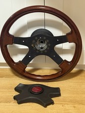 Genuine Ford Motorsport wood rim 4 Spoke  Steering Wheel