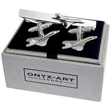 Concorde Cufflinks and Tie Bar
