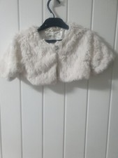 H&M Fluffy Shrug White 5-6 yrs eur 116 in VGC