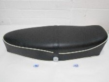 Vespa GS GT GL Sprint PX PE GS Style Seat Dark Blue White Piping 003408