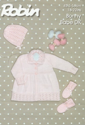 Baby coat bonnet - mitts, 46