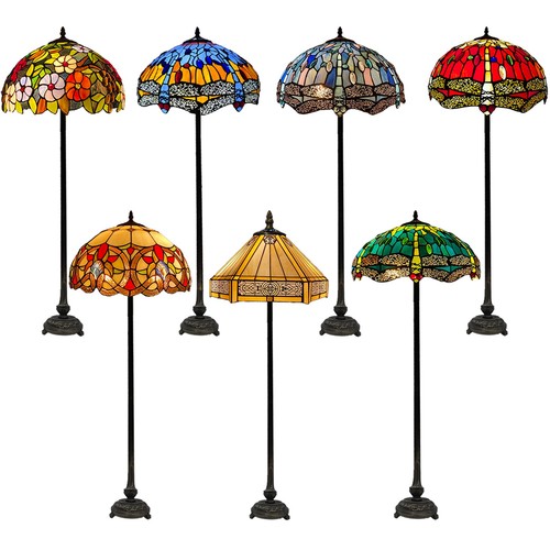 Tiffany floor lamps stained - tiffany,