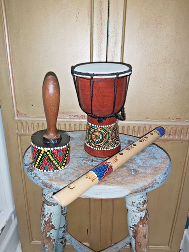 Musical set flute rattle - musical, &